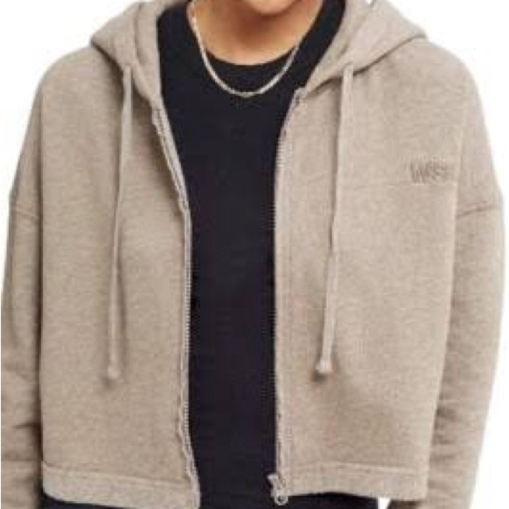 Bandier x WSLY Ecosoft Cropped Zip Up  Hoodie